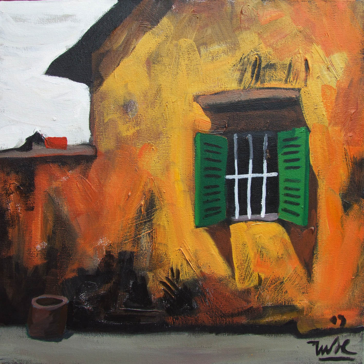 Cửa sổ màu xanh